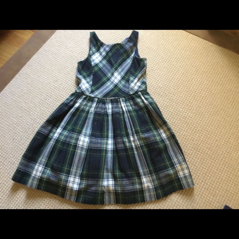 Girls Polo Ralph Lauren Flannel Plaid Dress